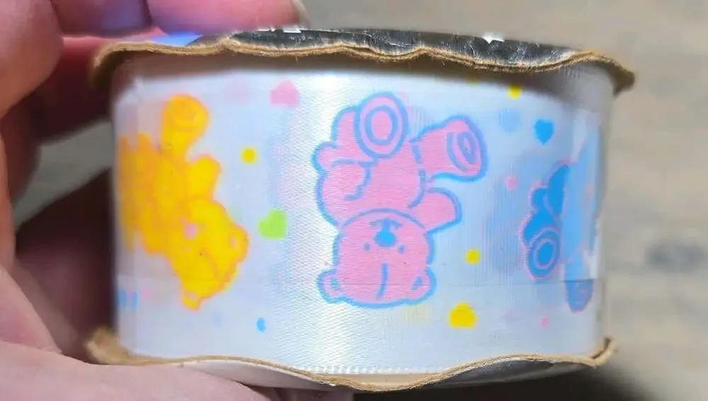 Ribbon Baby Multicolor Bears & Hearts 1 1/2